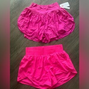 2 NWT pink athletic shorts